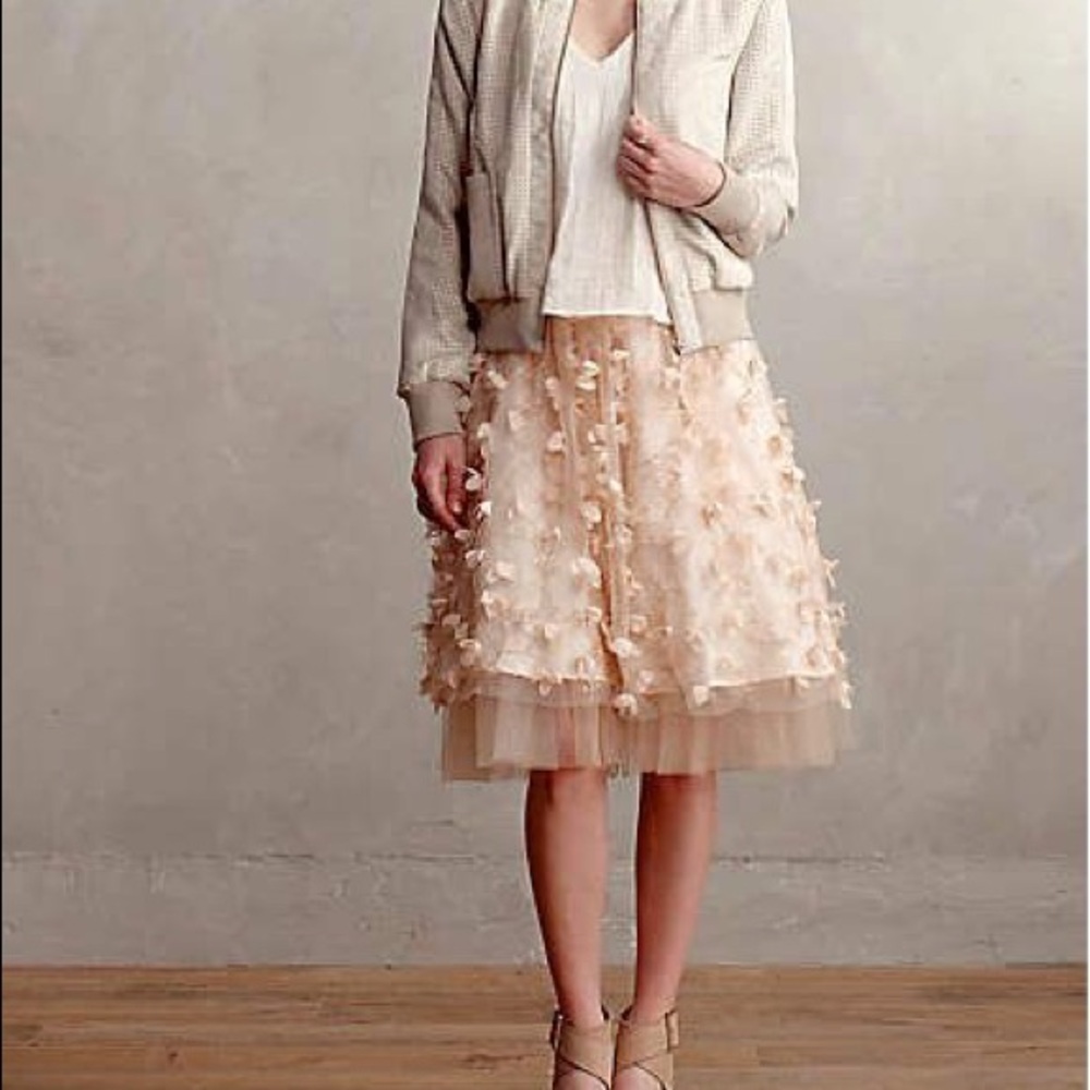 Anthropologie Eva Franco Fluttered Fete Skirt 6